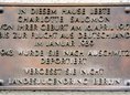 Ansicht Gedenktafel Charlotte Salomon