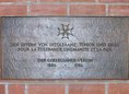 Ansicht Gedenktafel Den Opfern von Intoleranz Terror und Krieg