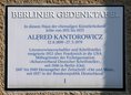 Ansicht Gedenktafel Alfred Kantorowicz - 1989