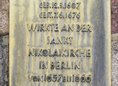 Ansicht Gedenktafel Paul Gerhardt - 1957