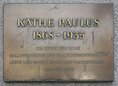 Ansicht Gedenktafel Käthe Paulus
