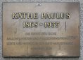 Ansicht Gedenktafel Käthe Paulus