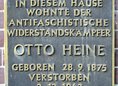 Ansicht Gedenktafel Otto Heine