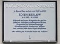 Ansicht Gedenktafel Edith Berlow - 2017