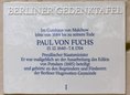 Ansicht Gedenktafel Paul von Fuchs - 1996