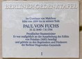 Ansicht Gedenktafel Paul von Fuchs - 1996