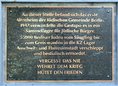 Ansicht Gedenktafel Altenheim der Jüdischen Gemeinde zu Berlin - 1959