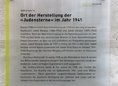 Ansicht Gedenktafel Ort der Herstellung der »Judensterne« - 2018