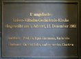Ansicht Gedenktafel Kaiser-Wilhelm-Gedächtnis-Kirche