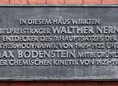 Ansicht Gedenktafel Walther Nernst und Max Bodenstein - 1983