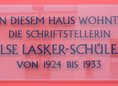 Ansicht Gedenktafel Else Lasker-Schüler - 1971