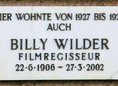 Ansicht Gedenktafel Billy Wilder - 1993