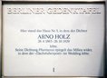 Ansicht Gedenktafel Arno Holz - 1989