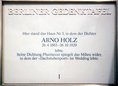 Ansicht Gedenktafel Arno Holz - 1989