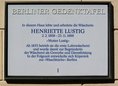 Ansicht Gedenktafel Henriette Lustig - 1998