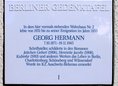 Ansicht Gedenktafel Georg Hermann - 1988