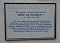 Ansicht Gedenktafel Günter de Bruyn - 2025