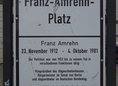 Ansicht Gedenktafel Franz Amrehn - 2022