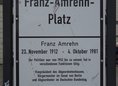 Ansicht Gedenktafel Franz Amrehn - 2022