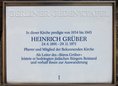 Ansicht Gedenktafel Heinrich Grüber - 1997