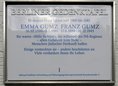 Ansicht Gedenktafel Emma und Franz Gumz - 2004