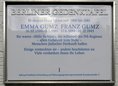 Ansicht Gedenktafel Emma und Franz Gumz - 2004