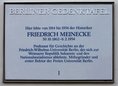 Ansicht Gedenktafel Friedrich Meinecke - 1999