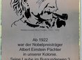 Ansicht Gedenktafel Albert Einstein - 2011