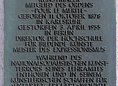 Ansicht Gedenktafel Karl Christian Ludwig Hofer - 1981
