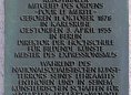 Ansicht Gedenktafel Karl Christian Ludwig Hofer - 1981