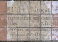 Ansicht Gedenktafel Willi Sänger - 1987