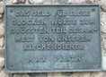 Ansicht Gedenktafel Kirchenglocken der Evangelischen Kirche …