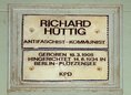 Ansicht Gedenktafel Richard Hüttig - 1953