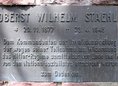 Ansicht Gedenktafel Wilhelm Staehle - 1985