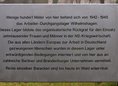Ansicht Gedenktafel Arbeiter-Durchgangslager Wilhelmshagen - 2003