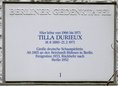 Ansicht Gedenktafel Tilla Durieux, eigtl. Ottilie Godeffroy