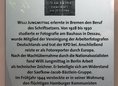 Ansicht Gedenktafel Willi (oder Willy) Jungmittag - 1975