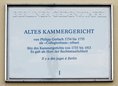 Ansicht Gedenktafel Altes Kammergericht - 2006