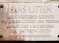 Ansicht Gedenktafel Hans Litten - 1951