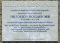 Ansicht Gedenktafel Friedrich Hollaender - 2009