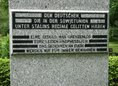 Ansicht Gedenktafel Vertreibung der Russlanddeutschen - 2001