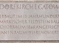 Ansicht Gedenktafel Dorfkirche Gatow