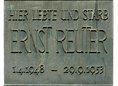 Ansicht Gedenktafel Ernst Reuter - 1964