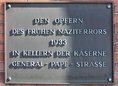 Ansicht Gedenktafel Opfer des Nationalsozialismus - 1980