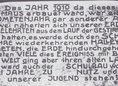 Ansicht Gedenktafel Halleyscher Komet