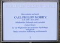 Ansicht Gedenktafel Karl Philipp Moritz - 1998