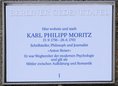 Ansicht Gedenktafel Karl Philipp Moritz - 1998
