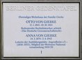 Ansicht Gedenktafel Anna und Otto von Gierke - 1993