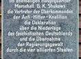 Ansicht Gedenktafel Berliner Erklärung - 1982