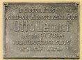 Ansicht Gedenktafel Otto Lemm - 1951